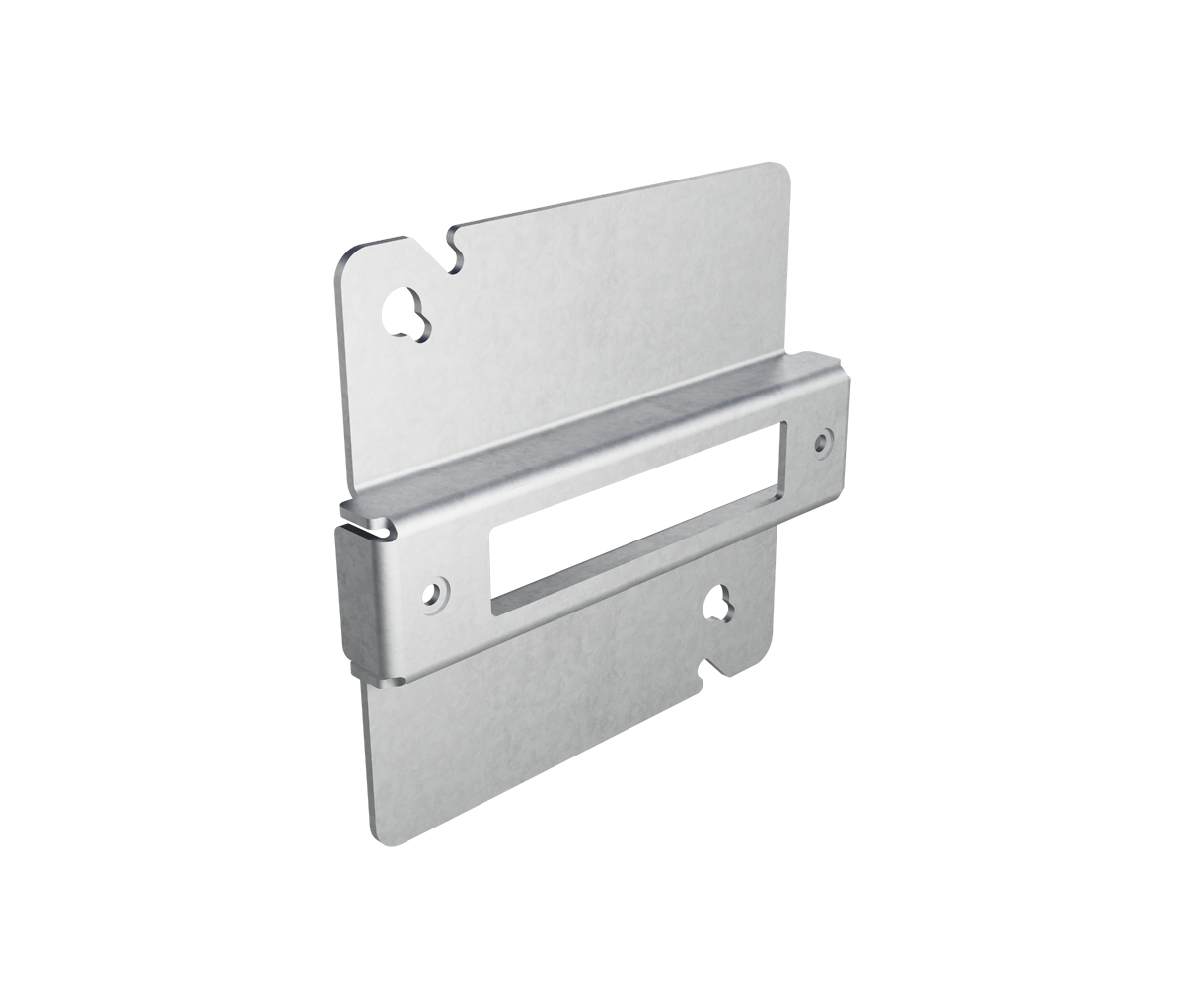 Bose Videobar Mud Ring 2-gang electrical box mount plate, front view