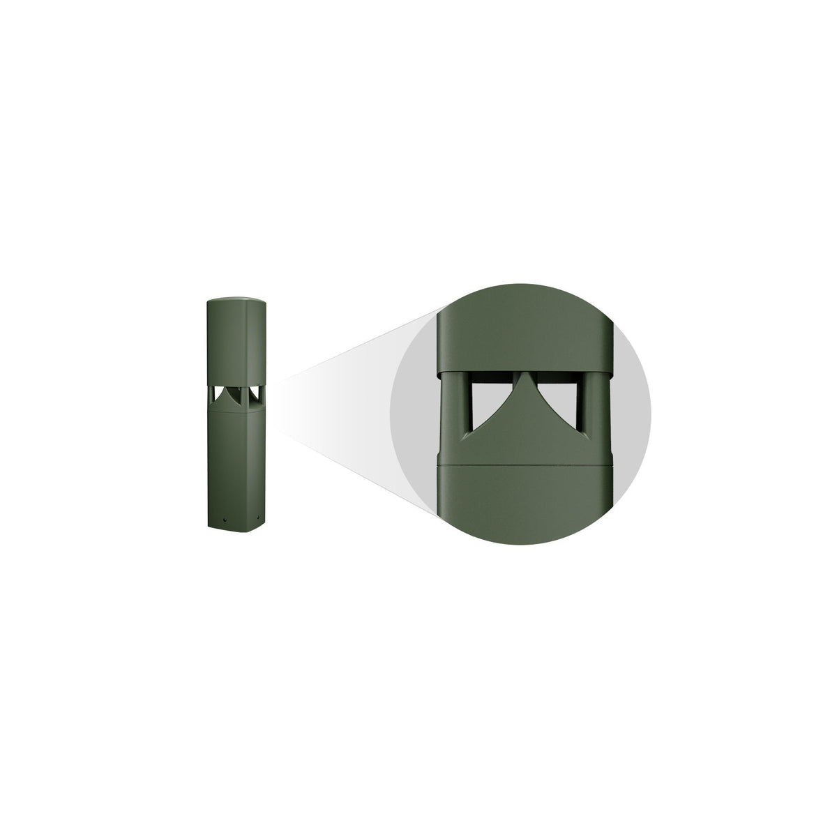 Q-SYS AD-DWL.360: AD-DWL 5.25 inch Landscape Loudspeaker Bollard Outdoor Speaker, 360 degree, view 6
