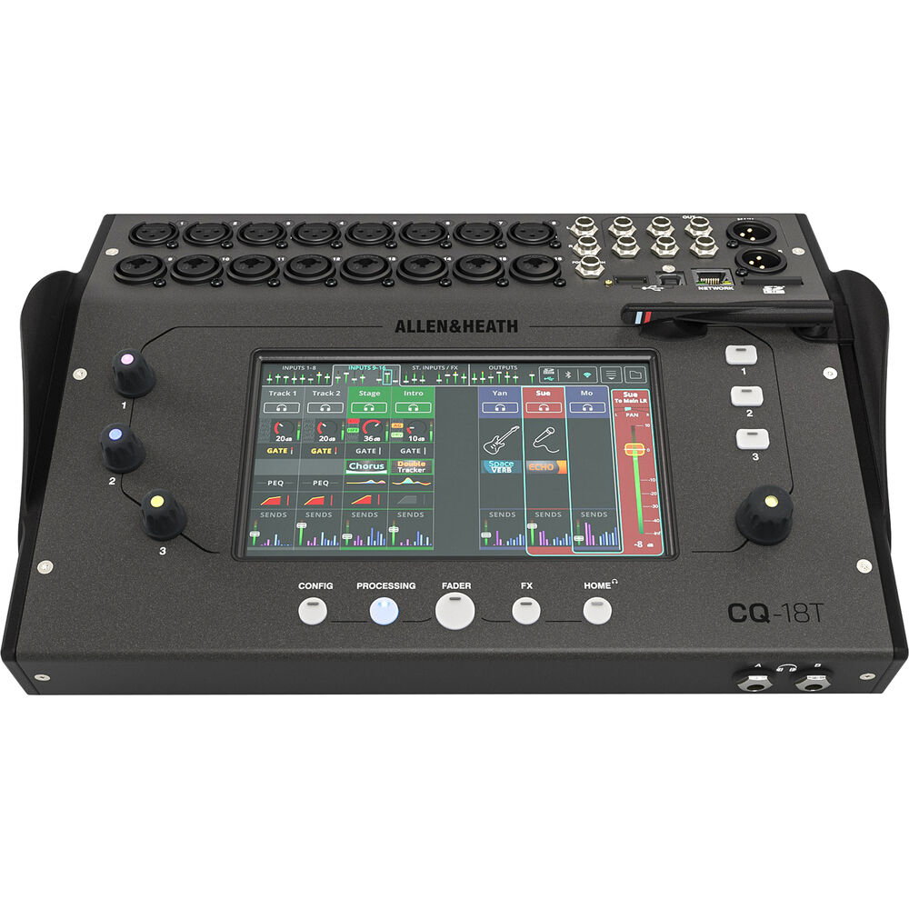 Allen & Heath CQ-18T 96kHz compact digital mixer, view 2