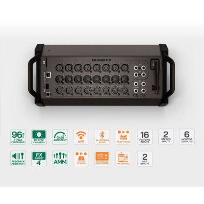 Allen & Heath CQ-20B 96kHz compact digital mixer, view 2