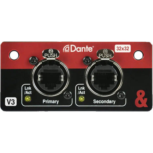Allen & Heath SQ Dante 32x32 I/O networking card