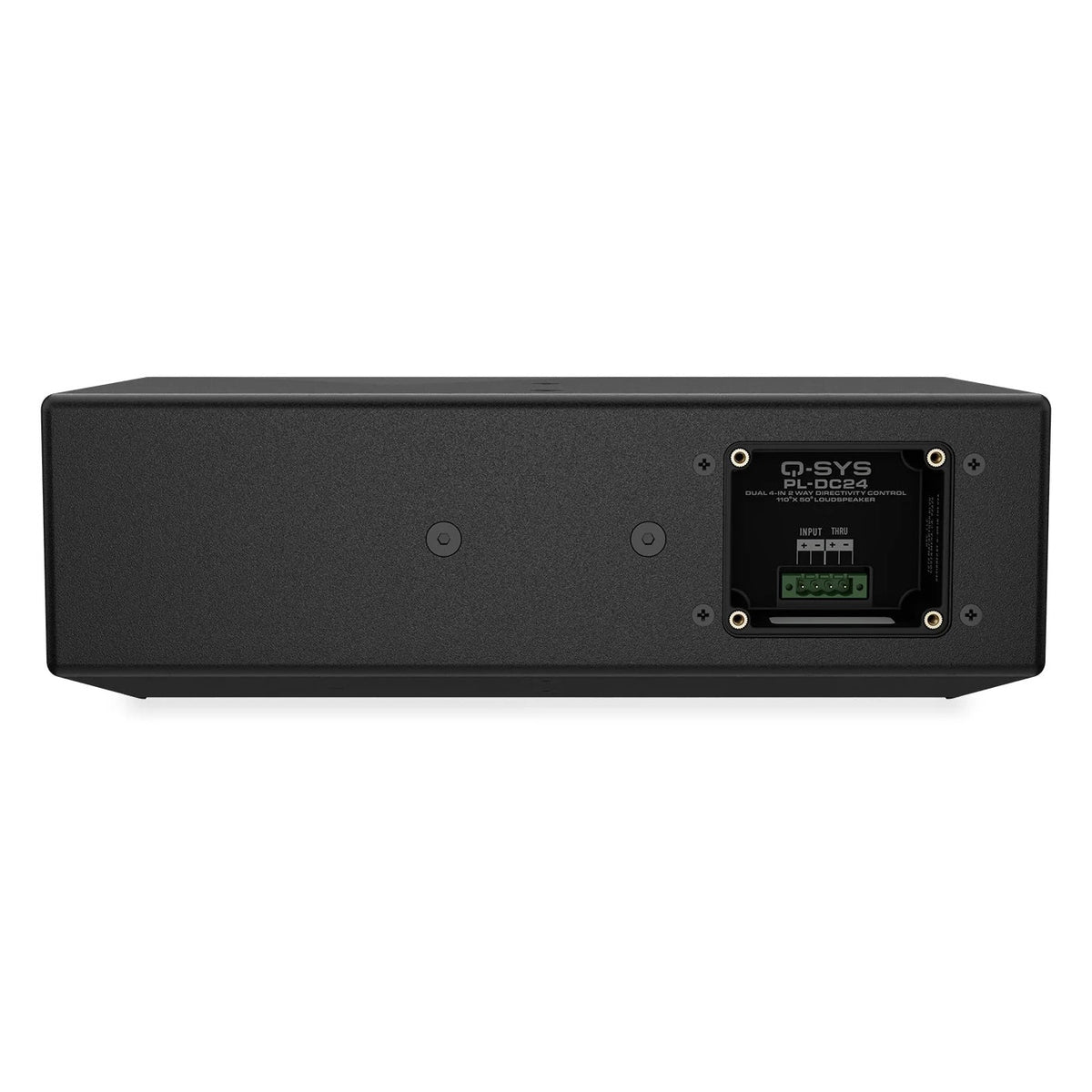 Q-SYS PL-DC24-BK: Dual-4 inch directivity-control loudspeaker, Black, view 3