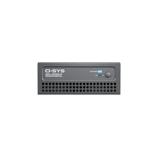 Q-SYS QIO-AES8x8: 8-Channel AES3 Digital I/O Network Peripheral