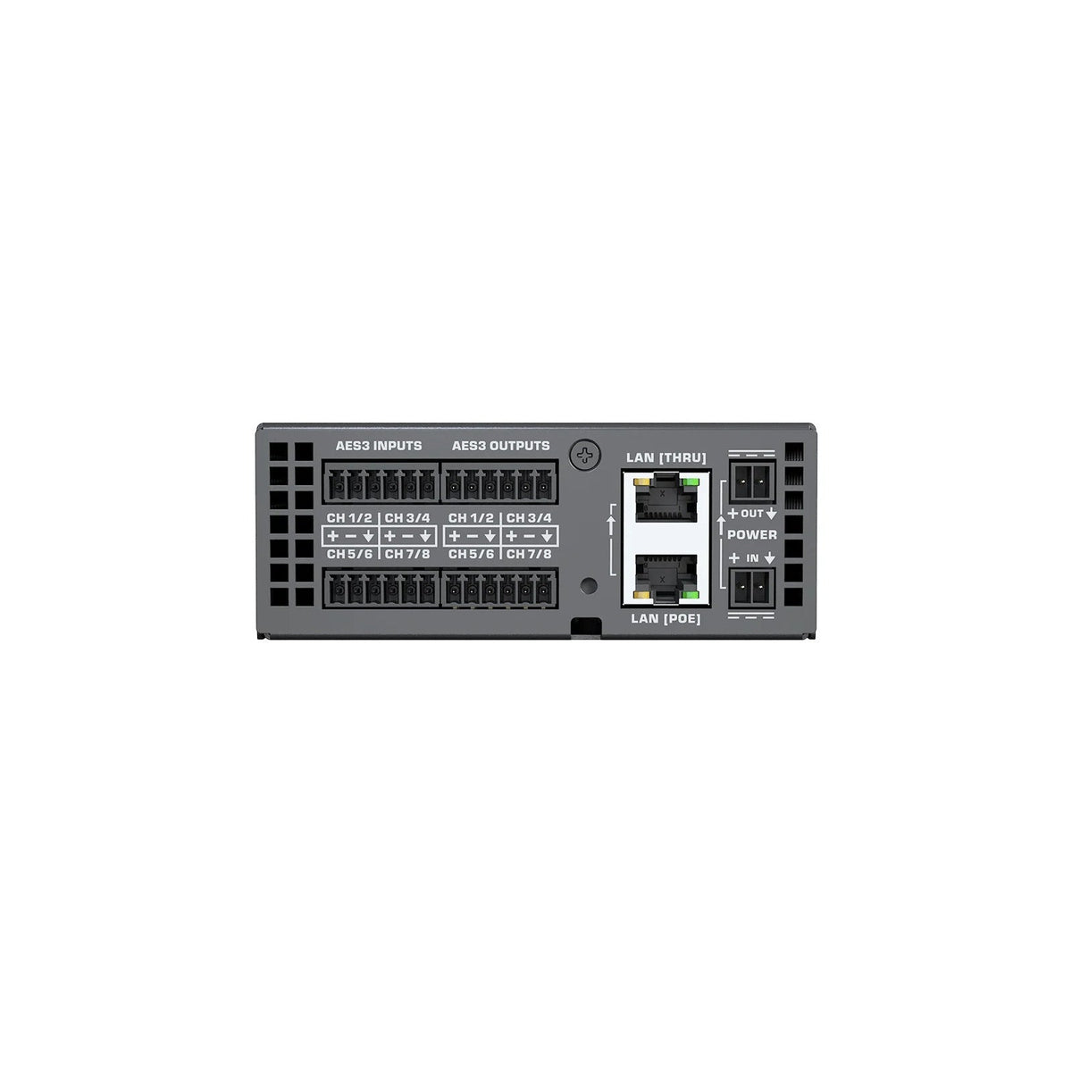 Q-SYS QIO-AES8x8: 8-Channel AES3 Digital I/O Network Peripheral, view 2
