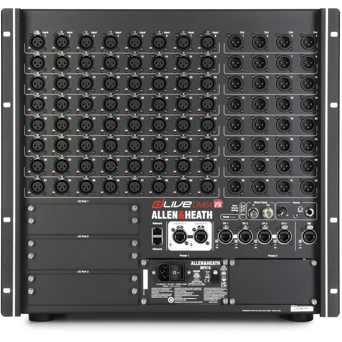 Allen & Heath AH-DLIVE-DM64-RUFX dLive MixRack, view 2
