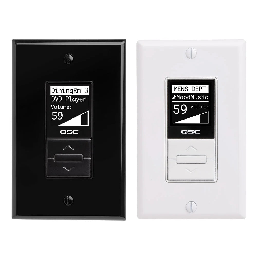 Q-SYS MP-MFC: Decora Style Zone Controller for MP-M Mixers, White, view 3