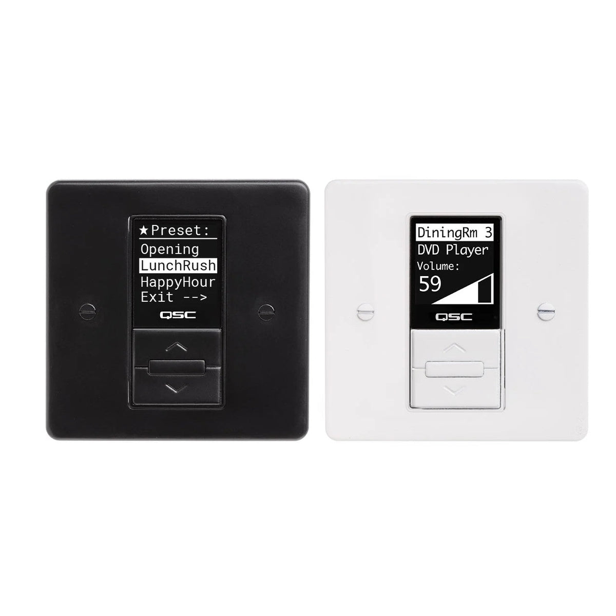 Q-SYS MP-MFC: Decora Style Zone Controller for MP-M Mixers, White, view 4