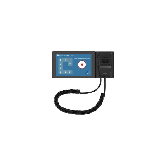 Q-SYS PS-TSCG3 Wall-Mount Handheld Bundle: Touchscreen Paging Station Wall-Mount, Handheld Mic And TSC-70-G3