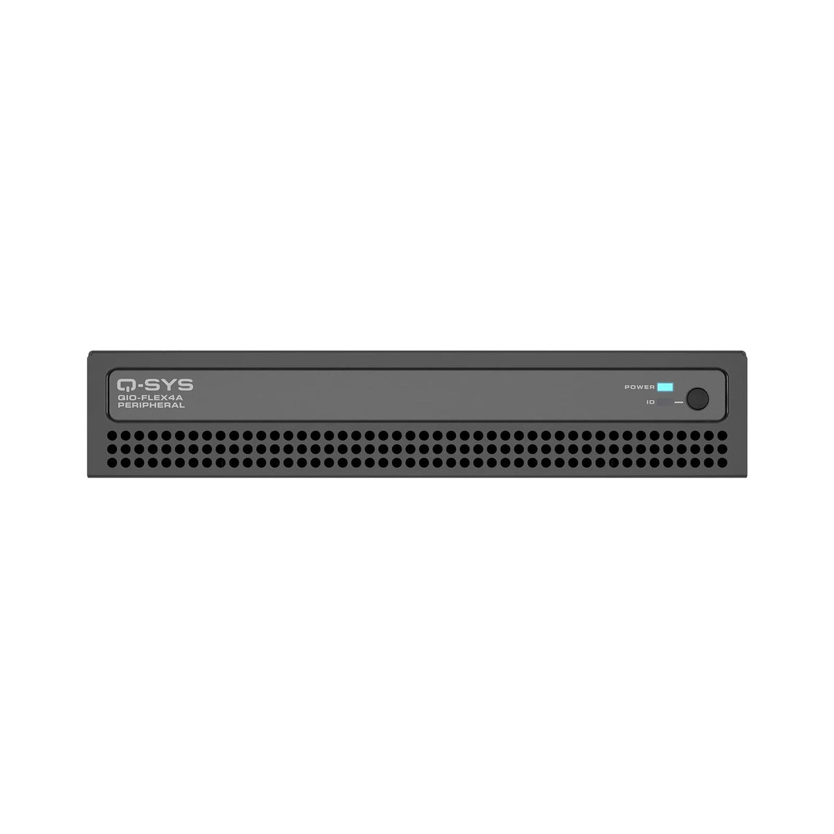 Q-SYS QIO-FLEX4A: Modular Network I/O Expander for Q-SYS, view 3