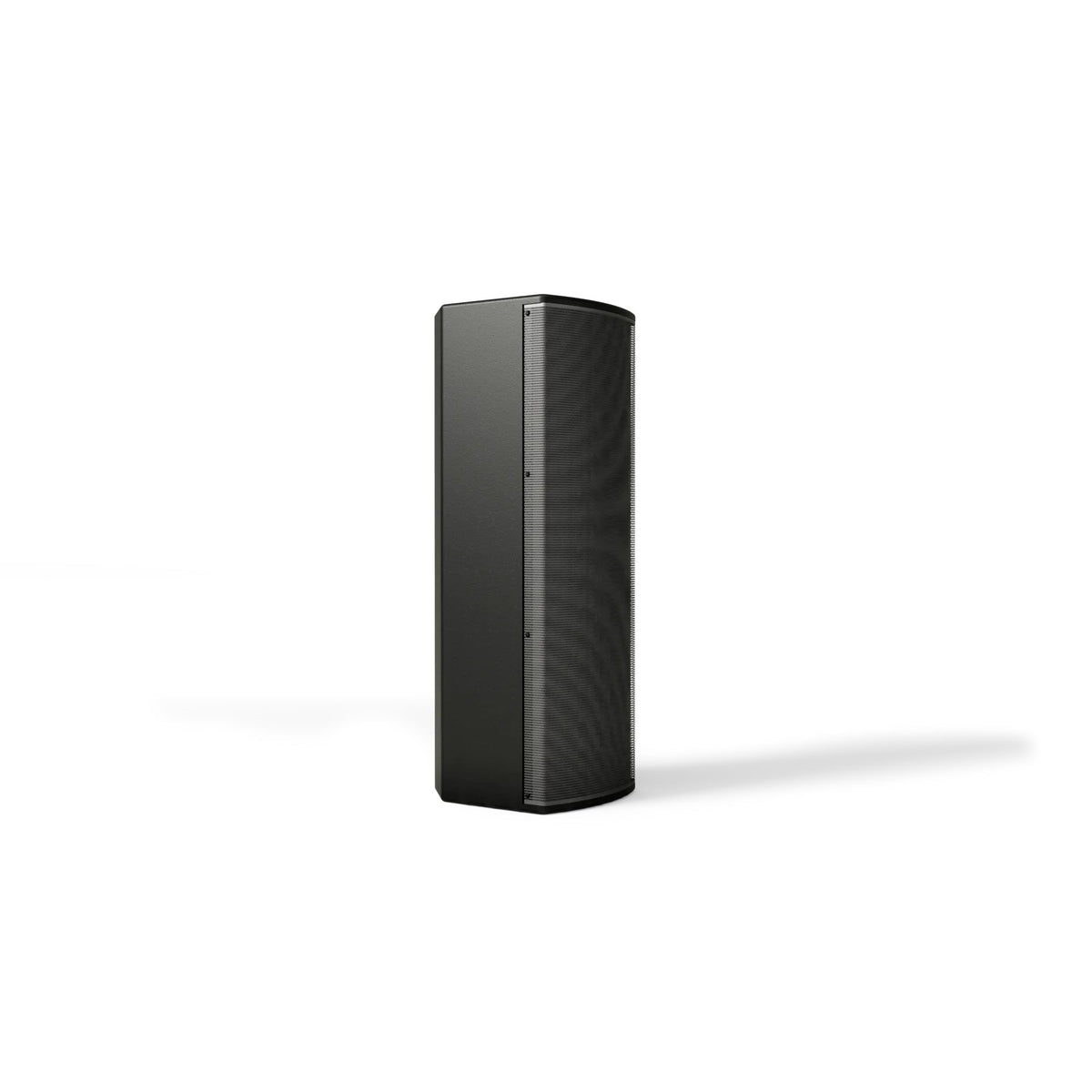 Bose AMU208-120 black loudspeaker stainless steel grille close up