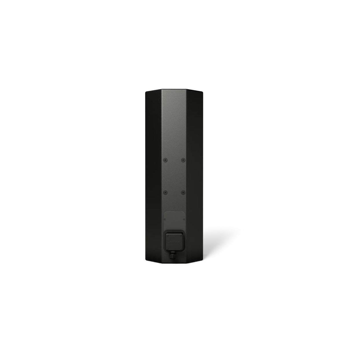 Bose AMU208-120 black loudspeaker installed outdoors under an awning