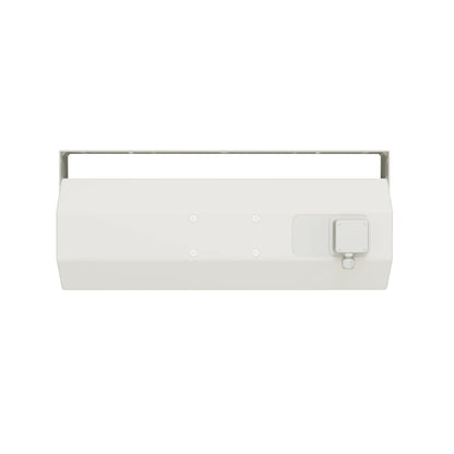 Bose AMU208-120 loudspeaker white, top view showing horn dispersion opening