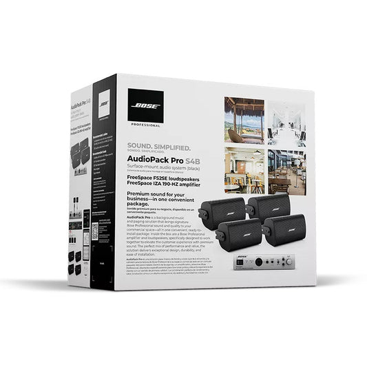 Bose AudioPack Pro S4 Black system with FreeSpace FS2SE speakers and IZA amplifier