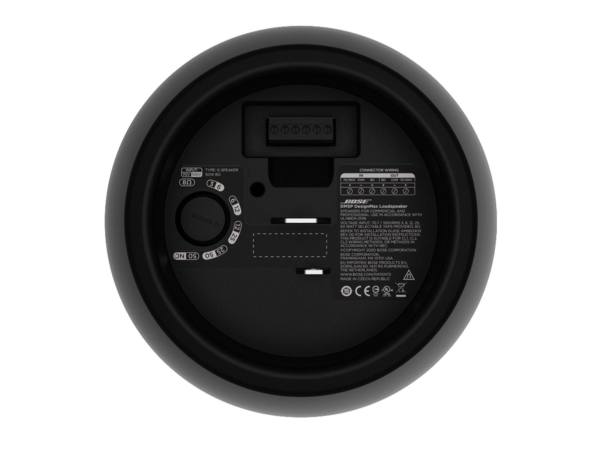 Bose DesignMax DM5P pendant loudspeaker side profile view