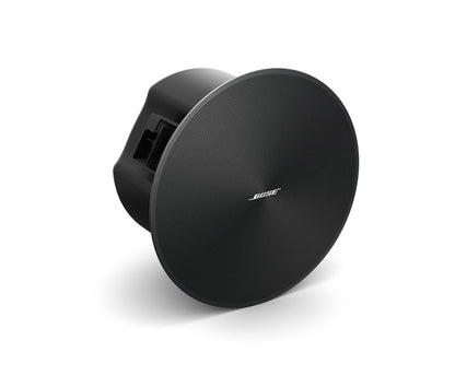 Bose DesignMax DM6C in-ceiling loudspeaker showing QuickHold mounting arms and backcan