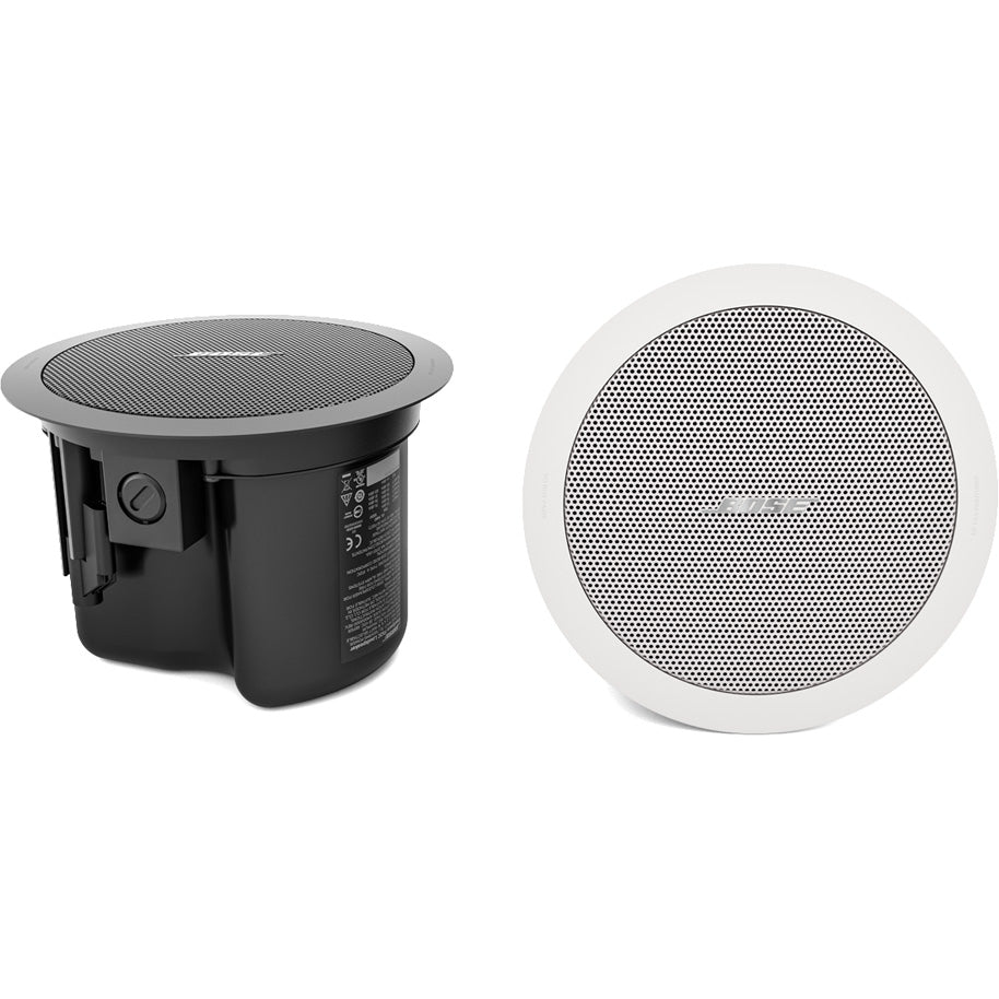 Bose FreeSpace FS2C in-ceiling loudspeaker pair in white, front grille view