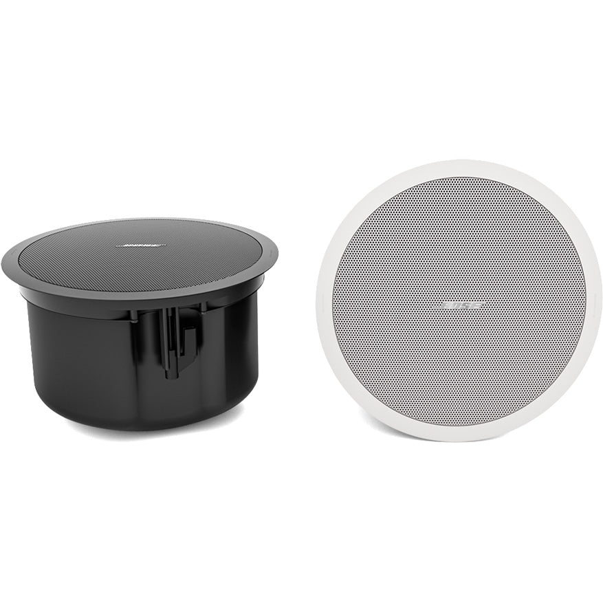 Bose FreeSpace FS4CE in-ceiling loudspeaker in white, front grille view