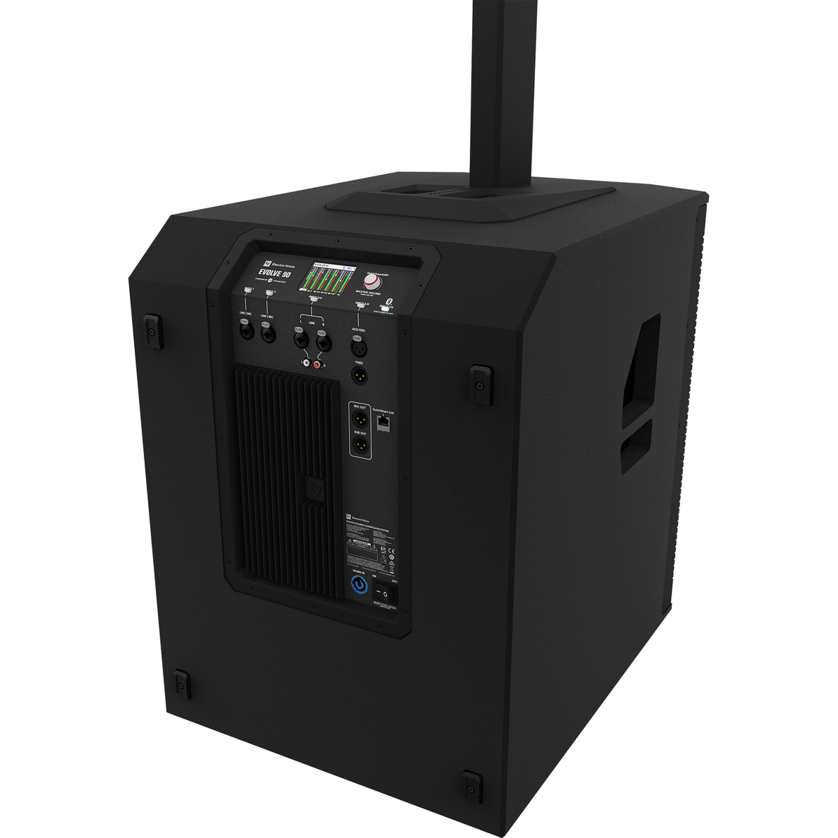 Electro-Voice EVOLVE 90: Column Loudspeaker System Subwoofer, Black, view 5
