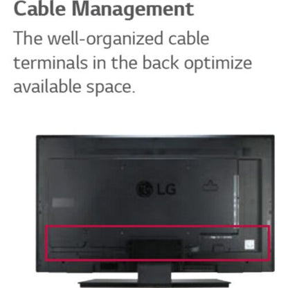 LG Slim Design Full HD 32" Display, Contrast Ratio 1100:1, Brightness 500 cd/m2, 32SE3KD