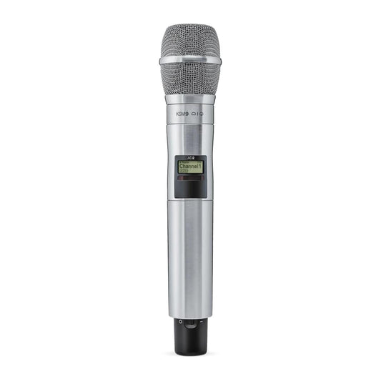 Shure AD2/K9N-G57 Axient Digital handheld transmitter with KSM9 cartridge nickel finish