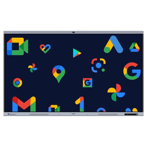 Collaborative whiteboard session on Samsung WA86FX-P Android 15 interactive flat panel