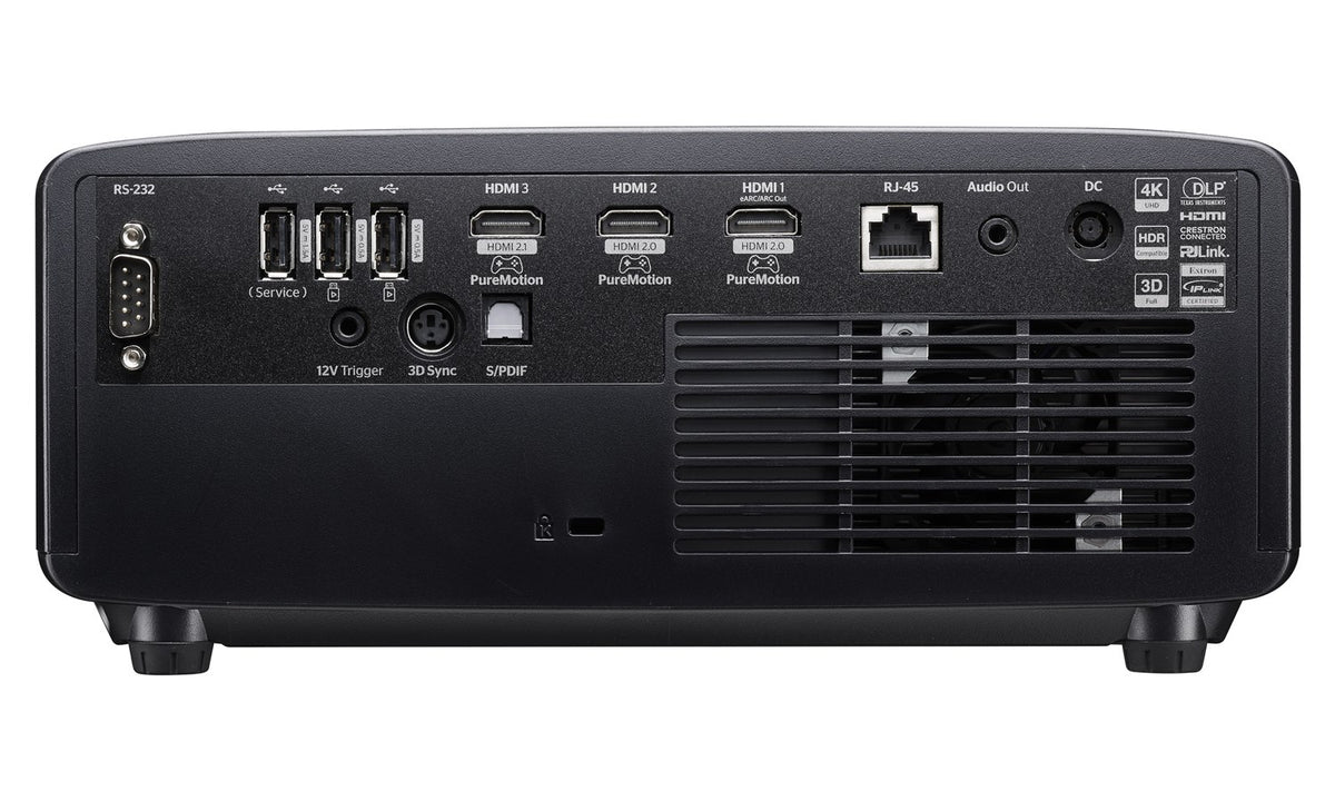 Optoma UHZ58LV: 3,000 Lumen 4K UHD Laser Projector with Standard Throw Lens, view 3