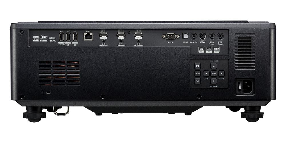 Optoma UHZ78LV: 5,000 Lumen 4K UHD Laser Projector with Standard Throw Lens, view 3