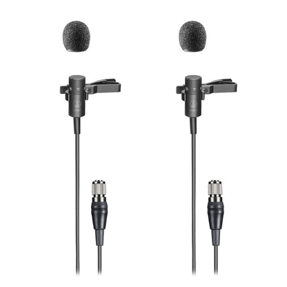 Audio-Technica ATW-D50-DRX-2BL 2-Person Wireless Cardioid Lavalier Microphone System, DF2 470 to 608 MHz additional product photo 2
