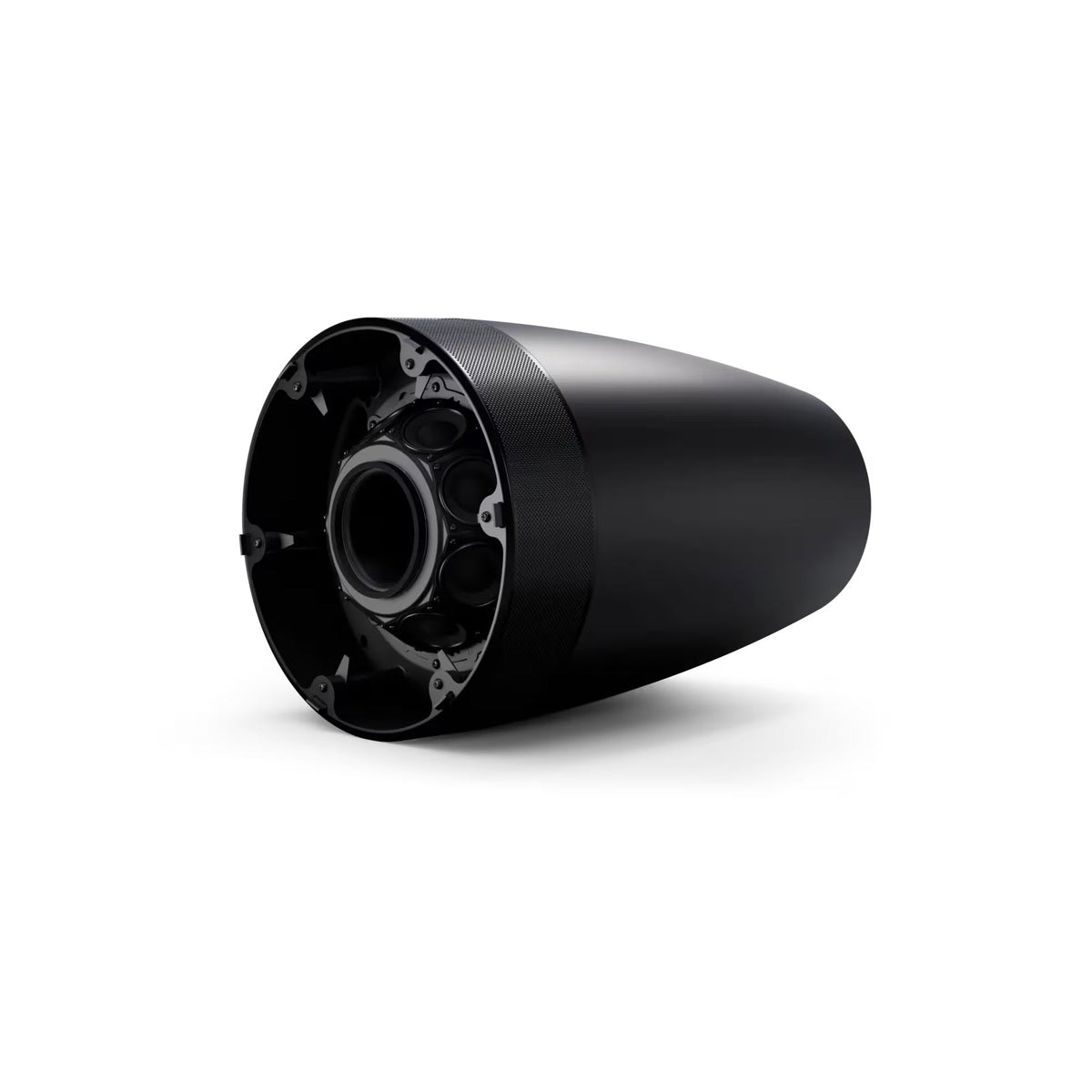 Bose DesignMax Luna DML88P black, top view showing suspension cable mount