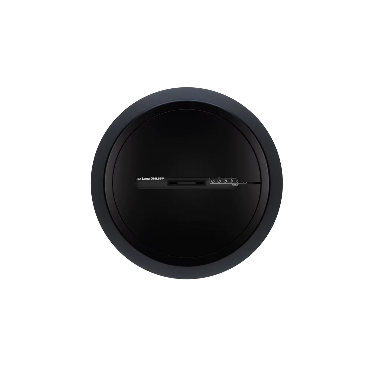 Bose DesignMax Luna DML88P black, angled view showing paintable grille finish