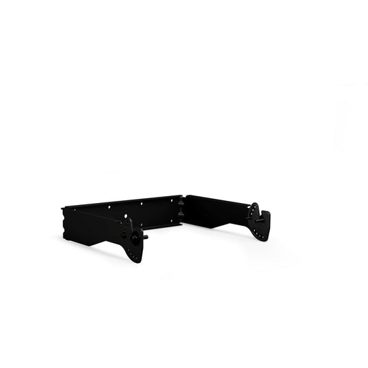 Bose FC112 U-Bracket black steel mount for Forum FC112 loudspeaker shown with mounting hardware