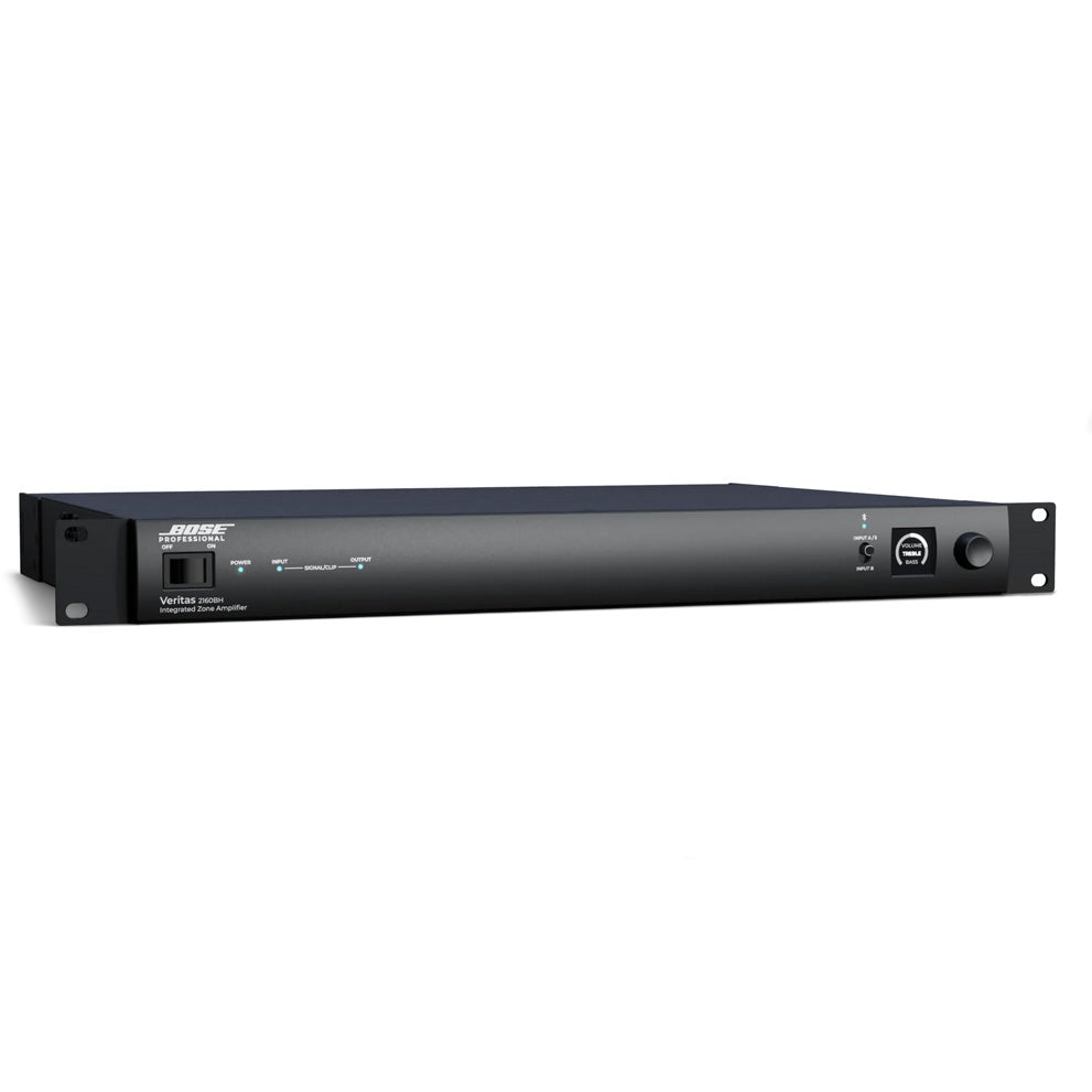 Bose Veritas 2160BH smart mixer amplifier front panel with OLED display