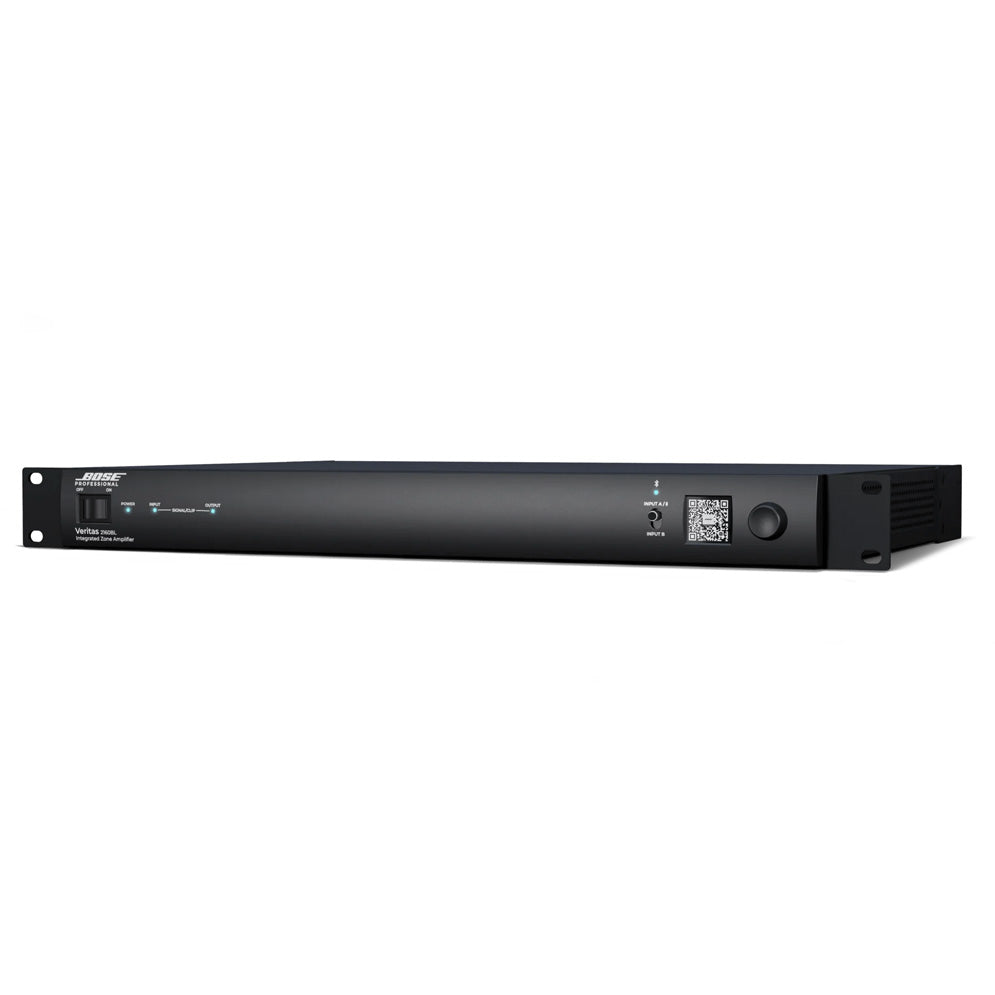 Bose Veritas 2160BL installed in an equipment rack for zone audio
