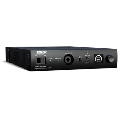Bose Veritas 250BL smart mixer amplifier front panel with OLED display