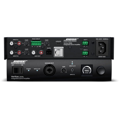 Bose Veritas 250BL amplifier side profile showing low rack height