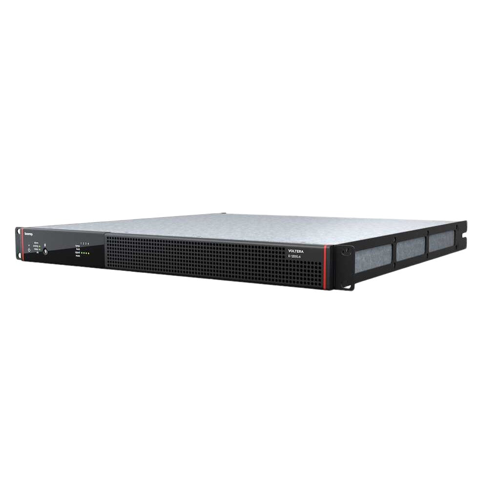 Biamp Voltera D 1200.4 1200 W 4 Channel Networked DSP Amplifier