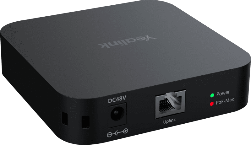 Yealink RCH40 E2 4-port PoE+ switch hero