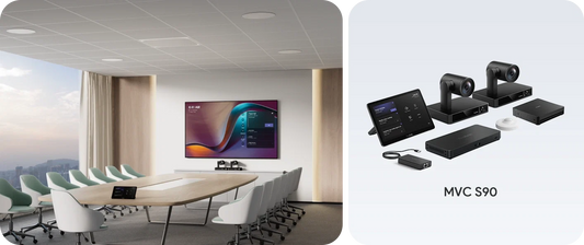 Yealink MVC S90 Pro-AV system with dual UVC86 cameras and AVHub