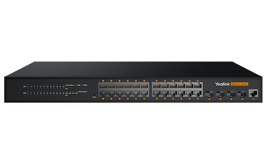 Yealink RCH240 24-port managed PoE switch hero