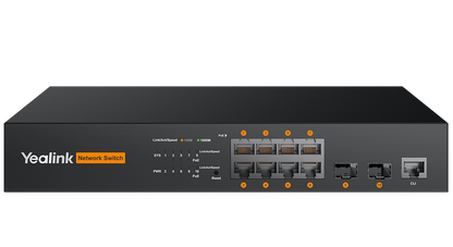 Yealink RCH80 8-port managed PoE switch hero
