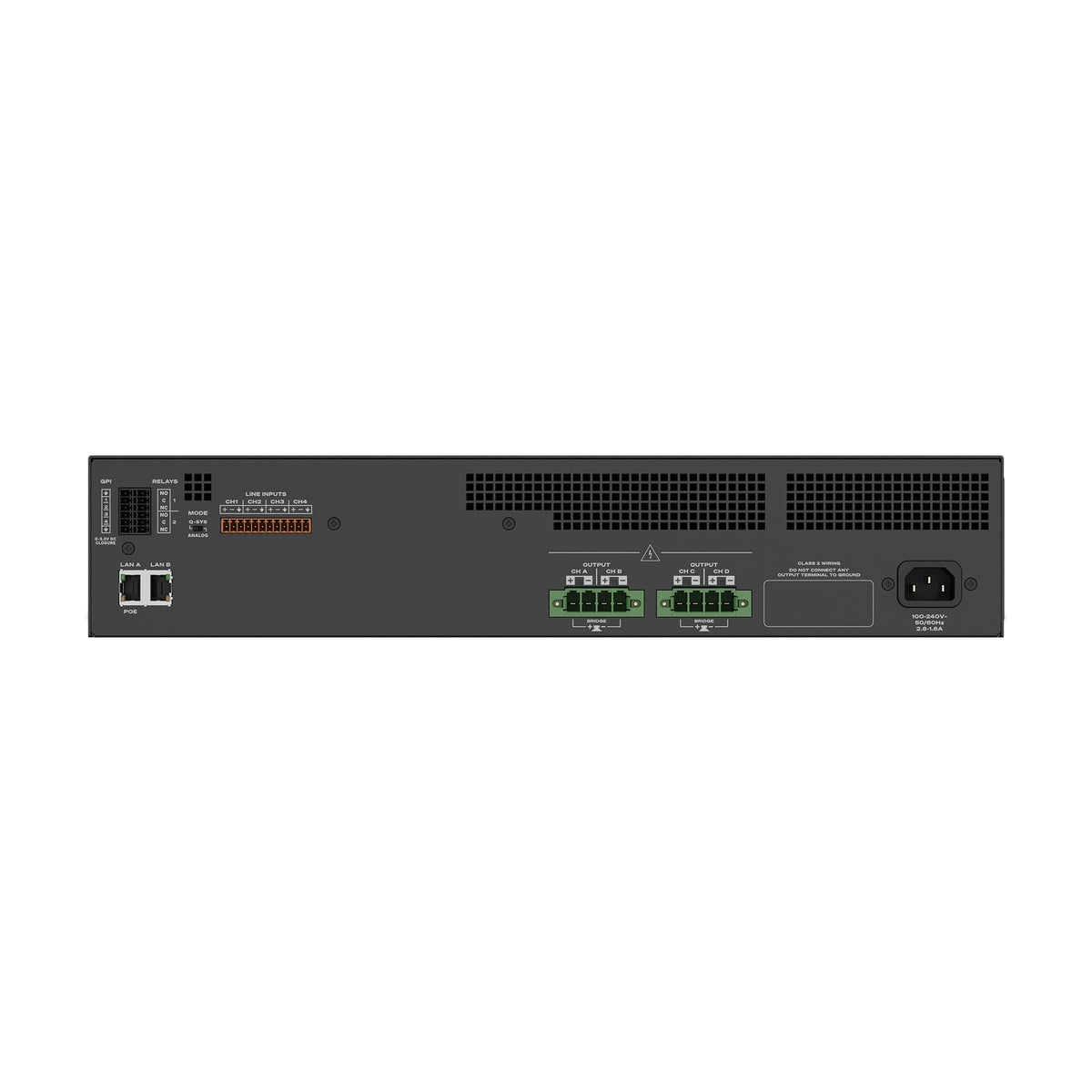 Q-SYS MPA-Q 204393: 4x250 Network Amplifier With 4 Channels, view 6