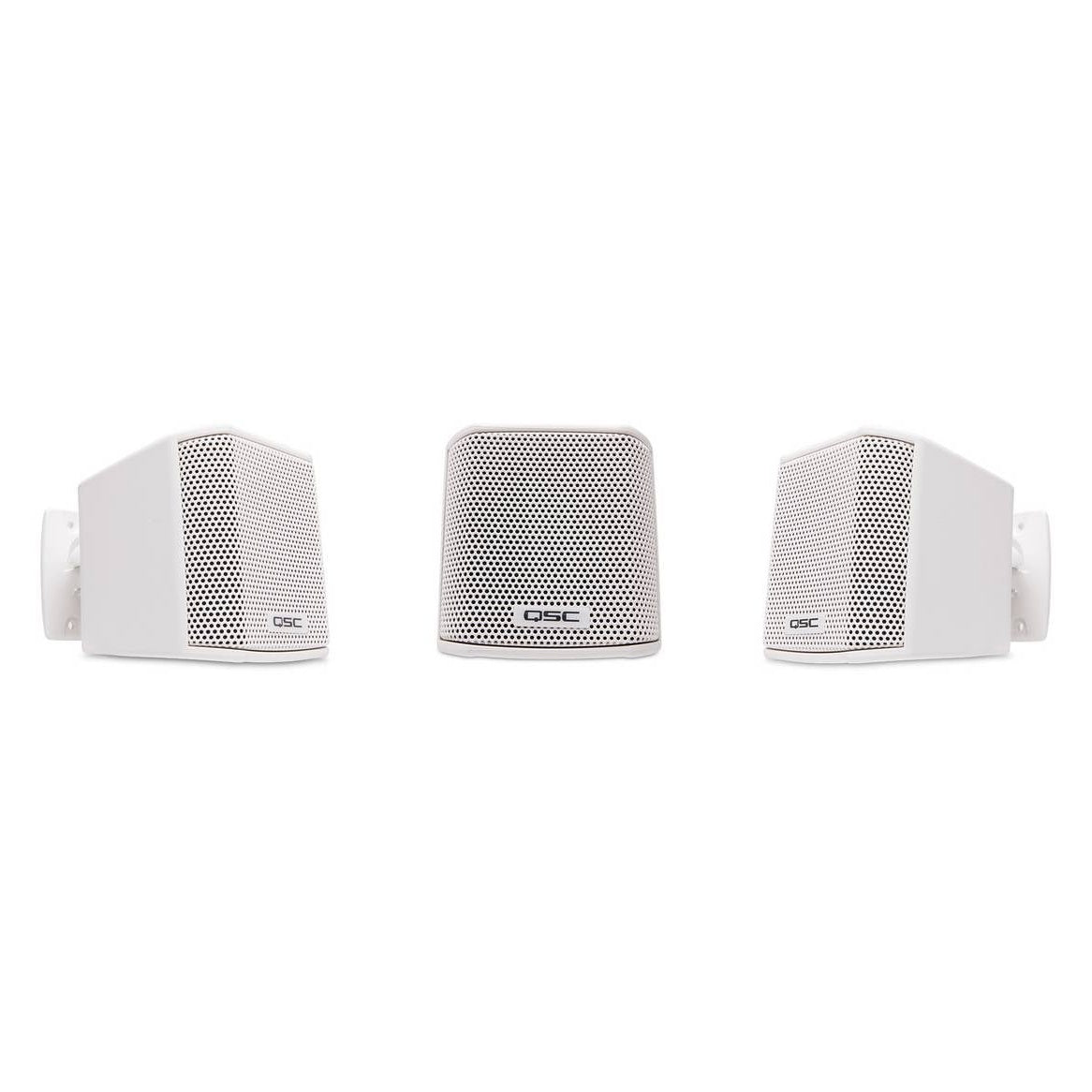 Q-SYS PL-DC24-WH: Dual-4 inch directivity-control loudspeaker, White