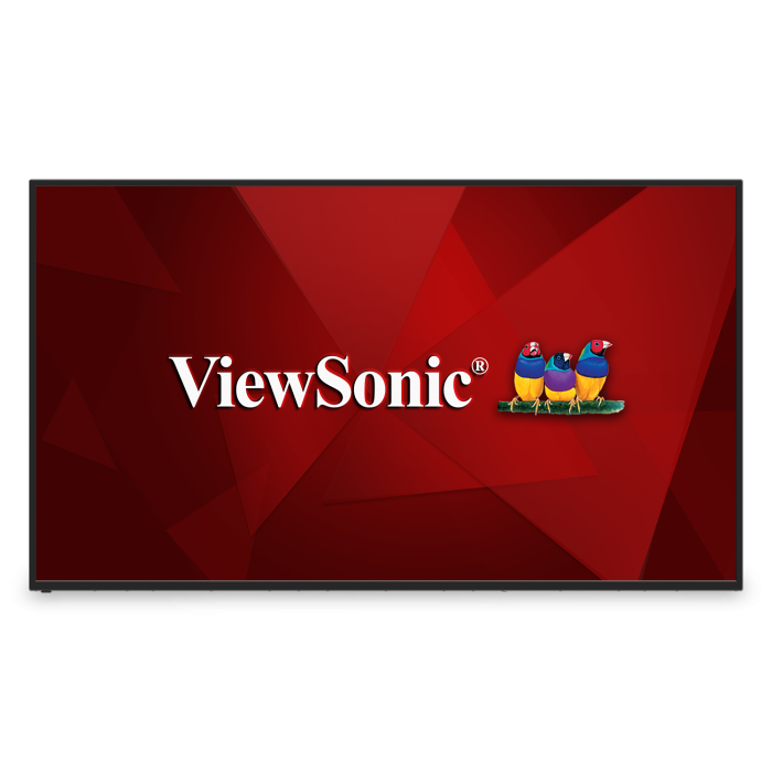 ViewSonic CDE6512 65 inch commercial signage display front view