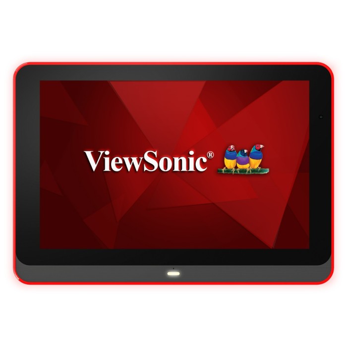 ViewSonic EP1052T-L 10.1 inch meeting room scheduling panel front view