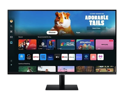 Samsung M5 27" Flat M50D FHD For Streaming TV & Gaming Smart Monitor Black