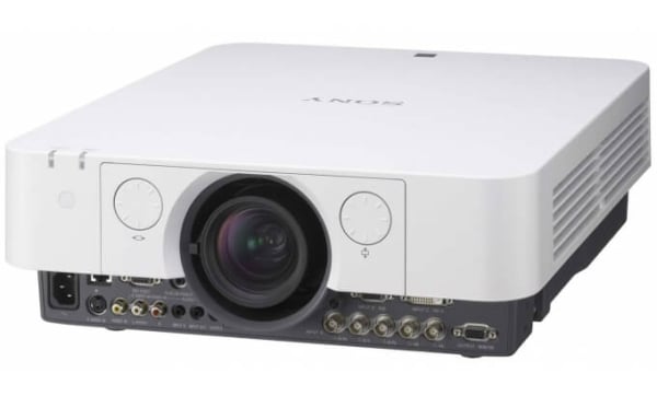Sony VPL-FX35 projector rear connectivity panel