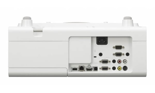 Sony VPL-SW630 projector rear connectivity panel with RJ45