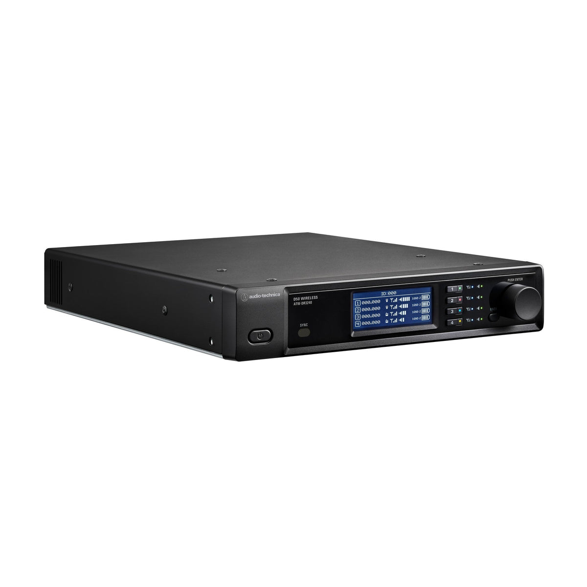 Audio-Technica ATW-DR3240DANDF2 D50 4-Channel Wireless Dante Rackmount Receiver, DF2 470 to 608 MHz additional product photo 3
