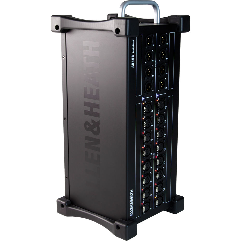 Allen & Heath AB168 portable remote AudioRack stage box, view 3