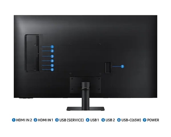 Samsung M7 M70D 32 Inch Black: 4K UHD Smart Monitor